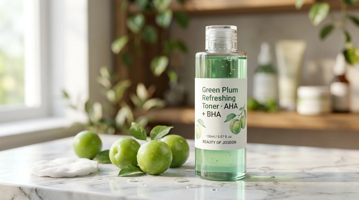 green plum refreshing toner aha + bha 150ml