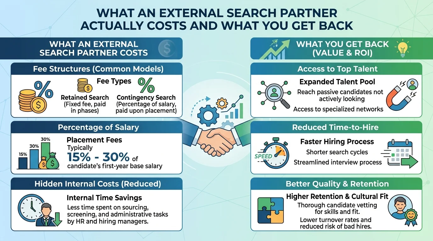 What An External Search Partner Actually Costs And What You Get Back
